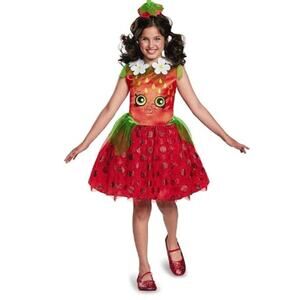 Shopkins Strawberry Classic Halloween Costume Child's SMALL(4-6X) Cosplay